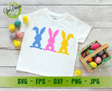 Easter bunny svg, Easter svg, Bunny silhouette, three bunnies, easter clipart, easter shape svg, easter cut file, rabbit svg GaoDesigns Store Digital item