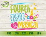 Fourth grade is magical svg, Hello 4th grade svg, back to school svg, first day of school svg cricut GaoDesigns Store Digital item