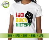 I Am Black History svg Black History Month svg afro girl svg african american svg Black Power Png Silhouette Svg GaoDesigns Store Digital item