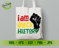 I Am Black History svg Black History Month svg afro girl svg african american svg Black Power Png Silhouette Svg GaoDesigns Store Digital item