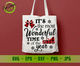 It's the Most Wonderful Time of the Year Svg Christmas Svg Buffalo Plaid Svg Christmas Svg Designs Christmas Cut Files Cricut GaoDesigns Store Digital item