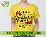 It's the Most Wonderful Time of the Year Svg Christmas Svg Buffalo Plaid Svg Christmas Svg Designs Christmas Cut Files Cricut GaoDesigns Store Digital item