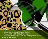 Leopard Shamrock Clover svg, Plaid Shamrock Clover SVG file, Shamrock SVG, Clover Design, Shamrock Clip Art GaoDesigns Store Digital item