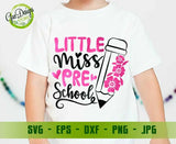 Little Miss Preschool svg, first day of school svg, Preschool shirt svg, hello Preschool svg cutting GaoDesigns Store Digital item