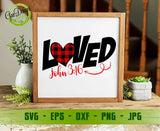 Loved John 3:16 Svg Cutting Files, Valentines Day Svg, Christian Clipart, Buffalo Plaid, Digital Download GaoDesigns Store Digital item