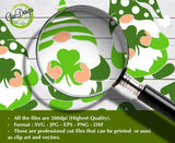 Lucky And I Gnome It SVG, St. Patricks Day SVG, Irish Day SVG Irish Gnomes with Shamrock Leprechaun Gnome with Clover SVG DXF GaoDesigns Store Digital item