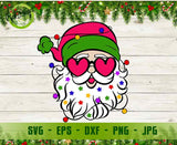 Santa with Sunglasses Svg; Santa Claus Sunglasses SVG; Pink Santa Svg; Cute Christmas Svg Best Digital Downloads - Gaodesigns Store