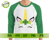 St Patrick's Day unicorn svg, unicorn svg, St Patrick's Day svg, Lucky SVG, shamrock svg, cricut Silhouette cut file svg dxf jpg png GaoDesigns Store Digital item