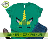 St Patrick's Day unicorn svg, unicorn svg, St Patrick's Day svg, Lucky SVG, shamrock svg, cricut Silhouette cut file svg dxf jpg png GaoDesigns Store Digital item