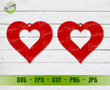 Valentine day svg, Valentine Earrings SVG Cut Files, Valentine Earrings Template SVG, Earrings Valentine Love SVG GaoDesigns Store Digital item