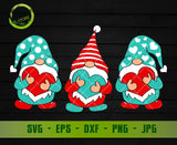 Valentines Day SVG Gnome, Valentine day svg, Love gnome with heart Valentine's day svg png dxf eps jpeg GaoDesigns Store Digital item