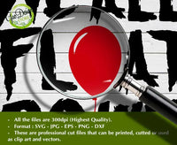 We all float down here svg Balloon Pennywise IT SVG Halloween svg IT Movie Halloween svg cricut file GaoDesigns Store Digital item