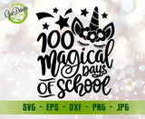 100 Magical Days Svg, 100 Magical Days of School Svg, Unicorn School Clipart, Unicorn Svg 100th Day Of School svg, Teacher T-Shirts svg School Kids Svg Cut File for Cricut GaoDesigns Store Digital item