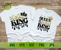Birthday King matching shirt svg, Couple birthday svg - GaoDesigns Store
