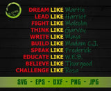 Dream Like Martin Svg, Black power SVG cut file, african american SVG Files for Cricut, Black Power Png GaoDesigns Store Digital item