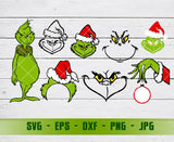 Grinch svg bundle, Grinch bundle svg, Christmas Grinch svg, Grinch chrisrmast svg cut file, Grinch Face Shirts, The Grinch svg GaoDesigns Store Digital item