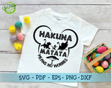 Hakuna Matata SVG, Lions King SVG, hakuna matata t-shirt, disney shirt svg, disney svg files, the lion king svg GaoDesigns Store Digital item