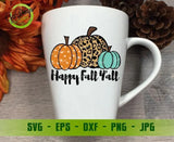 Happy Fall y'all pumpkin Svg File, Fall Svg, Autumn Svg, Thankful Pumpkin Svg Leopard Pumpkin SVG, Fall Shirt svg Files, Thanksgiving Files for Cricut GaoDesigns Store Digital item