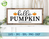 Hello Pumpkin SVG, Pumpkin Wreath SVG, Hello Fall cut file, fall pumpkin svg, Thanksgiving svg, autumn sign svg GaoDesigns Store Digital item