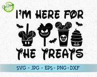 I'm Here for the Treats svg, Disney Halloween Svg, halloween shirt svg, halloween svg files, halloween mickey svg GaoDesigns Store Digital item