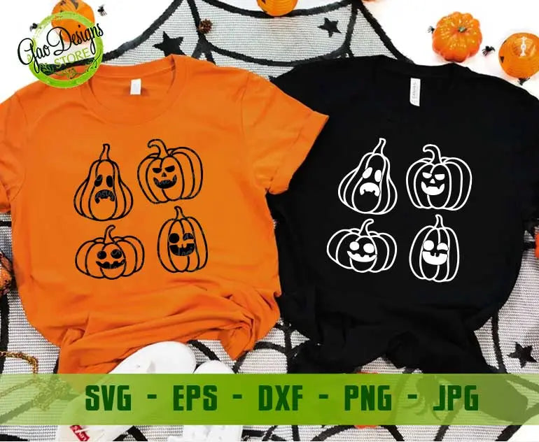 Halloween face Svg, Scary Face Png, Pumpkin face Eps, Dxf
