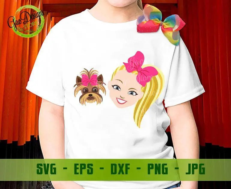 Jojo siwa and bow bow svg, Jojo siwa shirt svg, Jojo siwa squad svg