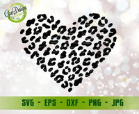 Leopard Heart SVG, Leopard Pattern SVG Files Happy Valentine's Day svg, Valentine svg Cutting files for CriCut Valentine Shirt svg GaoDesigns Store Digital item