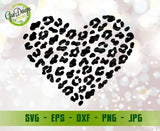 Leopard Heart SVG, Leopard Pattern SVG Files Happy Valentine's Day svg, Valentine svg Cutting files for CriCut Valentine Shirt svg GaoDesigns Store Digital item