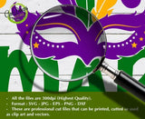 Mardi Gras Queen svg Mardi Gras svg, Fat Tuesday svg, Mardi Gras Shirt, Jester Hat svg, Fleur De Lis svg, Louisiana dxf, eps, png, Cut File GaoDesigns Store Digital item