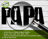 Papa word with tools svg, Papa tools svg files for cricut, Father's day gift happy father's day SVG GaoDesigns Store Digital item