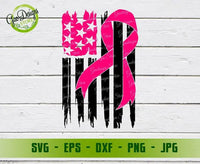 Pink Ribbon USA Flag svg, Breast Cancer svg, Grunge Flag svg, Breast Cancer Awareness svg, dxf, png, Printable, Cut FIle, Cricut, Silhouette GaoDesigns Store Digital item