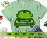 St Patricks Day svg, Truck Shamrock svg Farmhouse svg Country svg Lucky Irish svg Files for Cricut Downloads Silhouette Clip Art GaoDesigns Store Digital item