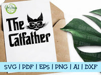 THE CAT FATHER svg, Father's day svg The Godfather svg Father of Cats Funny Cat Dad SVG Cricut File GaoDesigns Store Digital item