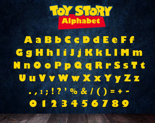 Toy Story font svg, toy story alphabet, toy story numbers, toy story letters png, toy story clip art, toy story party svg GaoDesigns Store Digital item