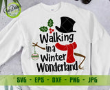 Walking In A Winter Wonderland Snowman SVG WINTER SVG Christmas SVG to Create your DIY projects using your GaoDesigns Store Digital item