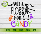 Will Floss For Candy svg, Flossing Skeleton SVG, Funny Halloween SVG, Halloween SVG, funny halloween svg GaoDesigns Store Digital item