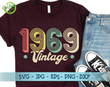 1969 Birthday SVG, Vintage 1969 SVG Clipart, Vintage 1969 Cut File for Cricut, Happy birthday svg for cricut GaoDesigns Store Digital item