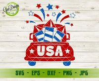 4th of july truck back svg, truck with firecracker svg, patriotic svg, Independence Day Cricut SVG GaoDesigns Store Digital item