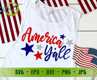 America y'all svg, 4th of July svg, Independence day svg USA svg cricut Patriotic svg America map svg GaoDesigns Store Digital item