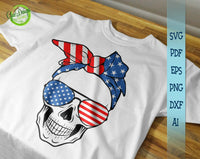 American skull bandana svg American Flag Punisher SVG, american flag punisher skull Printable file, Cricut & Silhouette Cut File GaoDesigns Store Digital item