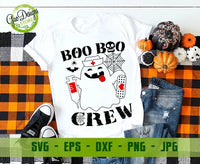Boo Boo Crew SVG Ghost Nurse Svg - Gaodesigns Store - Digital download