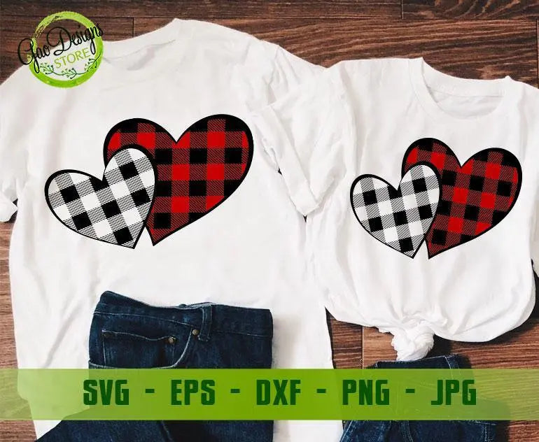 Buffalo Plaid Heart Svg Valentine Svg, Love Svg, Valentine Day Svg, PNG for Sublimation printing, Valentines day clipart GaoDesigns Store Digital item