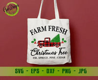 Christmas red old vintage truck, Farmhouse Christmas Svg, Farm Fresh svg, Farmhouse SVG, Christmas tree SVG GaoDesigns Store Digital item