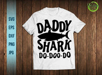 Daddy shark svg, doo-doo-doo svg Eps Png Pdf Clipart Cut File, Daddy shark doo doo doo svg father's day svg GaoDesigns Store Digital item