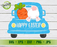Easter bunny in truck SVG, Easter rabbit in back car SVG Easter Truck Svg, Vintage Truck Clipart GaoDesigns Store Digital item