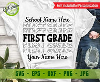 First Grade Echo SVG, hello 1st grade shirt svg, first day of school svg first grade svg Teacher svg GaoDesigns Store Digital item