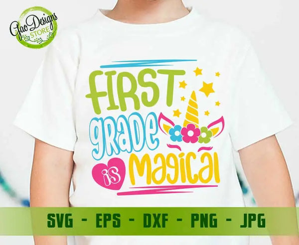 First grade is magical svg, Hello First grade  png back to school svg first day of school svg cricut GaoDesigns Store Digital item