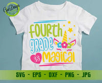 Fourth grade is magical svg, Hello 4th grade svg, back to school svg, first day of school svg cricut GaoDesigns Store Digital item