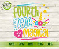 Fourth grade is magical svg, Hello 4th grade svg, back to school svg, first day of school svg cricut GaoDesigns Store Digital item
