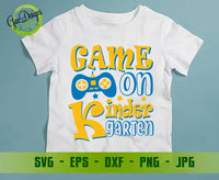 Game on kindergarten svg, Hello kindergarten png first day of school svg shirt for students svg file GaoDesigns Store Digital item